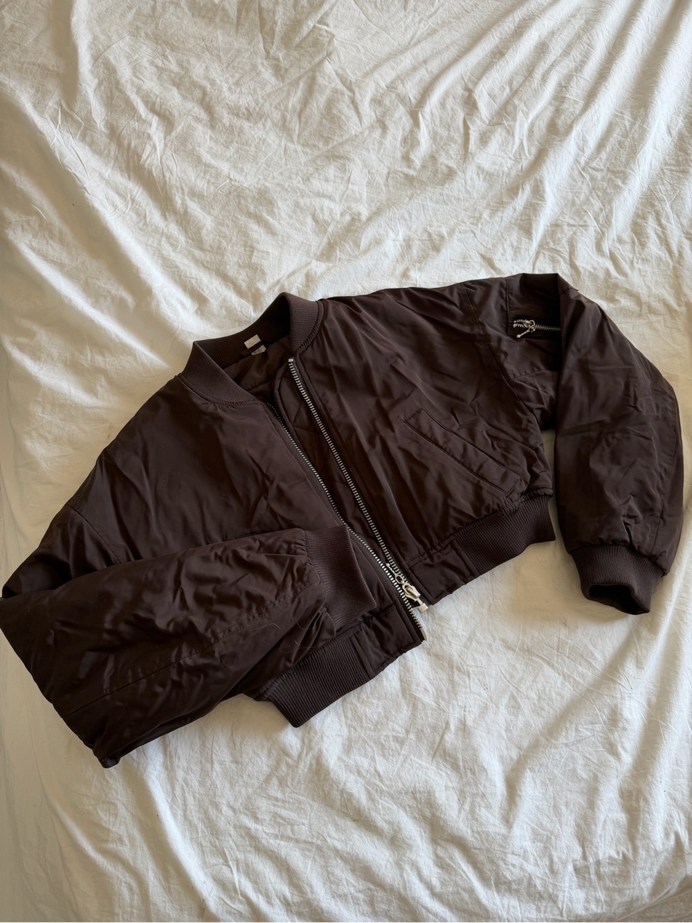 H&M Cropped Bomber Jacket